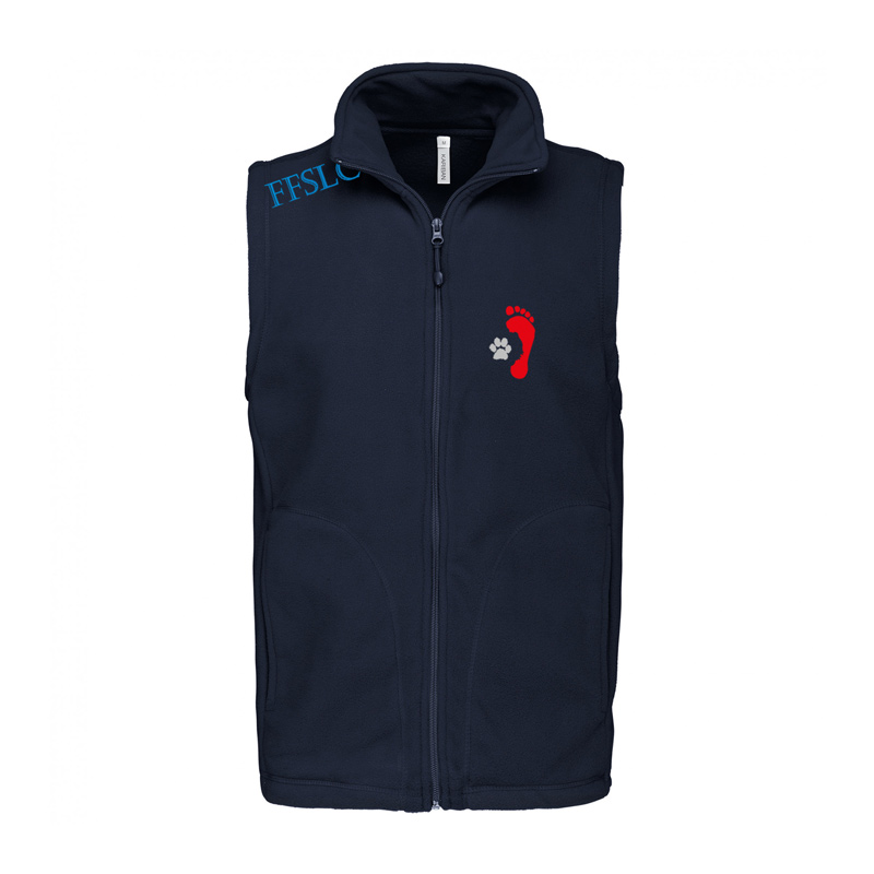 Gilet polaire homme FFSLC brodé