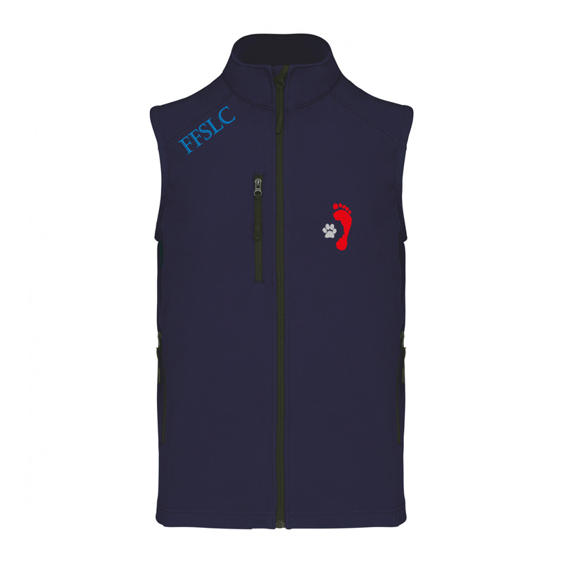 Softshell bodywarmer homme FFSLC brodé