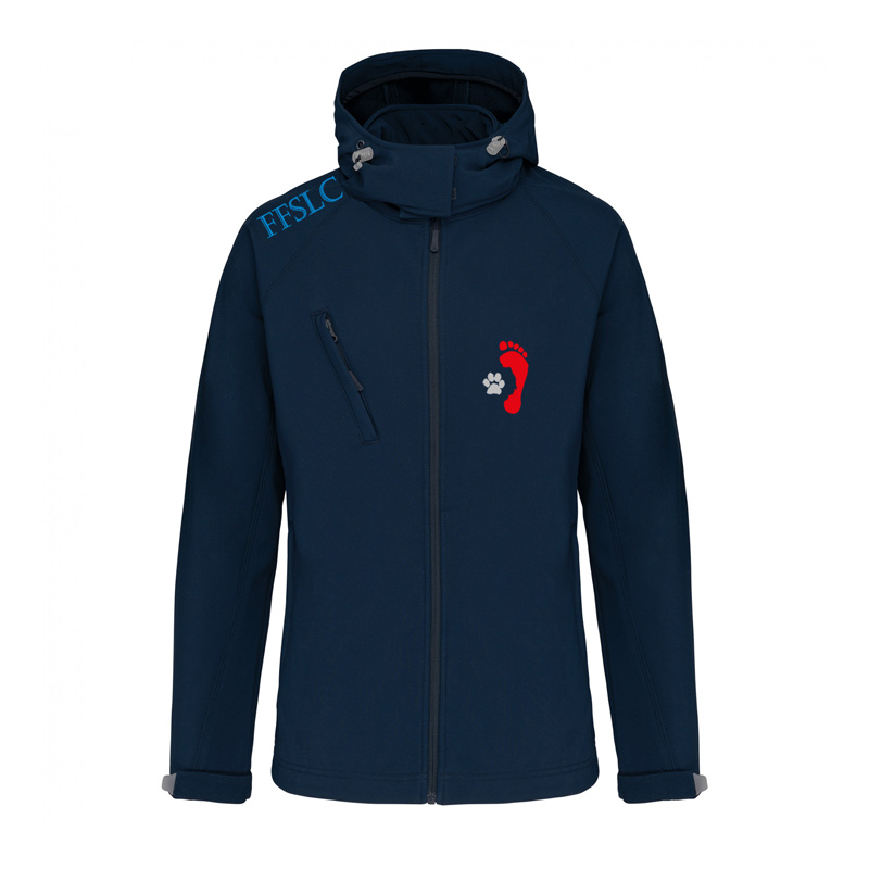 Softshell femme capuche amovible FFSLC brodé